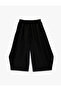 Elastic Waist Loose Fit Linen Balloon Trousers with Pockets - 5