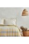 Striped 100% Cotton Double Muslin Pique Blue - 2