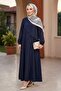 Sarev Hijab Dress 1694 - Navy Blue - 2