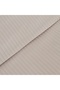 White Collection Vessa 120 Thread 100% Cotton Double Striped Satin Duvet Cover Set Açı - 4