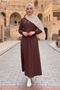 Pocket Detail Zippered Double Set 1697 - Brown - 4