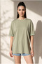 Modal Fabric Oversized Tshirt with Side Slits, Comfortable Fit - 2