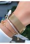Women Wrist Watch Straw Cord Green Dial Gift Bracelet Hmsv84G2 - 5