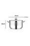 Saphire Stainless Steel 34 cm Deep Pot with Glass Lid - 3
