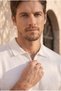 Linus Zippered Polo Collar Short Sleeve Slim Knitwear Men's T-Shirt - Ecru - 2