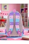 Girl's Primary School Orthopedic Heart 3-Piece Bag Set with 3 Compartments, Water Bottle Compartment, Foil-Lined Compartment and Pencil Holder - 7