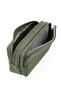 Kaff 01105 New Season Khaki Crinkle Fabric Double Compartment Pen Holder Pencil Case - 8