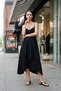 Black 100% Cotton Dress with Collar Detail and Comfortable Fit
