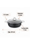 Black Line Granit Karnıyarık Pot 22 cm - 2