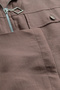 Plus Size Women's Summer High Quality Modal Linen Two-Piece Mom Set Zipper Shirt Pants Comfortable Fit Black - 3