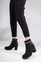D588 Women's Orthopedic Stone Detailed Bootie