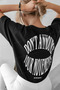 Dont Announce Black Oversize Salas Boyfriend Women's T-shirt