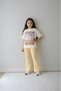 Girl's Full-Fit Top Oversize Bottom Leggings Golden Design47 Top and Bottom Set