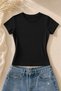 Women's Basic Crew Neck Slim Fit T-Shirt