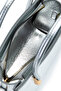 Gold Detail Fixed Strap Women's Crossbody Bag Siena Silver - 4