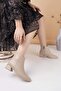 Özma 708 Leather Heeled Winter Women's Boots