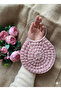 Handmade Popcorn Knitting Bag Stylish Design with Clutch Bag Metal Rings and Chain