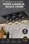 Black | |   Irmak Kadehli̇k | |   Black 6.Li | |   Goblet Hanger Stainless Metal Cup and Goblet Rack - Kitchen and Bar Organizer with a Capacity for 6 Goblets - 5