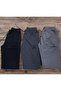 3 Pieces of Combed Cotton Capri Pants with Elastic Waist and Pockets with Zipper...