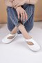 Syg P72 White Genuine Leather Transparent Sole Women's Shoes - 3