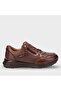 Ege 46708 Tan Genuine Leather Lace-Up Women's Shoes