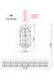 Castle Linen Look Embroidered Tulle Panel Curtain Castle Beige (Measurements Width X Length) - 3