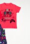 Oeko-Tex ®   100% Cotton Playstation Patterned Short Sleeve Capri Boys' Pajama Set - 2