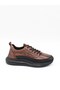 23K504 Brown Genuine Leather Air Sole Men's Sneakers - 2