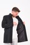 Ezel Mock Neck Chest Button Men's Melton Coat 432 - 3