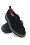 54083 Black Distressed Suede Lace-Up Casual Men's Shoes - 7