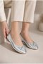 Nora Women's Gold Ballerina Shoes with Bow Detail, Stylish and Comfortable Daily Shoes - 2