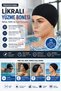 Black Lycra Swimming Cap for Sea and Pool, Flexible, Non-Tightening, Non-Hair Pulling, Quick Drying Fabric Sports Cap - 3