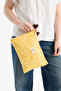 Bloom Portfolio & Clutch El Bag Tablet Bag Makeup Bag Daisy Yellow 25 X 19 cm - 5