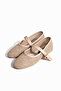 Mink Knitwear Mesh Gold Buckle Belt Strap Ballerinas Summer Ballerinas Stc1285 - 3