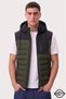New season comfortable fit detachable hooded stand collar water and cold resistant puffer vest jacket