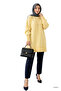 Yellow Crew Neck Oversized Knitwear Tunic