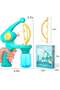 Bubble Machine Gun for Kids Outdoor Toy, Green Handheld Bubble Blaster - 4