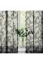 1 Pair Black Lace Sheer Curtains,55" W x 108" L,Rose Embroidered,Light Filtering,Grommet Top - 3