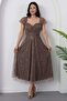 Strpalez Collar Beaded Midi Dress Ecr5826 - 5