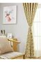 1 Panel Blackout Curtain,Classic Printed,Yellow/White,139x239cm for Living Room - 5