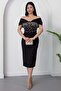 Strapless Neckline Stoned Atlas Dress Bal177
