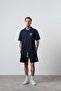 Men's Rocket Club Written Regular Fit T-Shirt Shorts Set Navy Blue