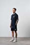 Men's Rocket Club Written Regular Fit T-Shirt Shorts Set Navy Blue - 2