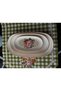 Vintage Floral Bouquet Decor 3-Piece Oval Plate Breakfast Serving Plate - 3