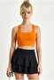 Women's Orange Sports Crop Tank Top 60251252