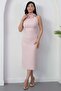 Halter Neckline Rose Beaded Dress Bal170 - 6