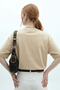 Women's Short Sleeve Cotton Pack Beige Oversized T-Shirt - 5