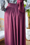 Bow Detailed Flared Skirt 2197 - Bordo - 4