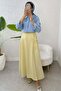 One Piece Cross Tie Skirt 2356 - Yellow - 2