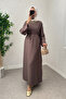 Sultan Basic Dress 0001 - Kestane - 3